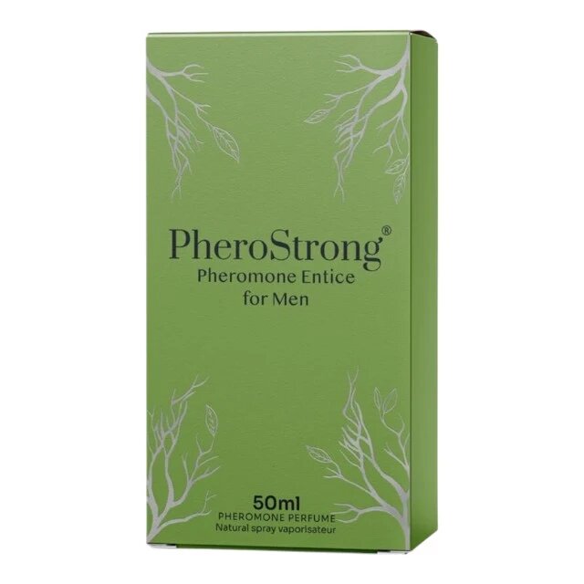 PheroStrong Parfum cu feromoni Entice pentru bărbați cu note de bergamotă floare de portocal și patchouli 50 ml