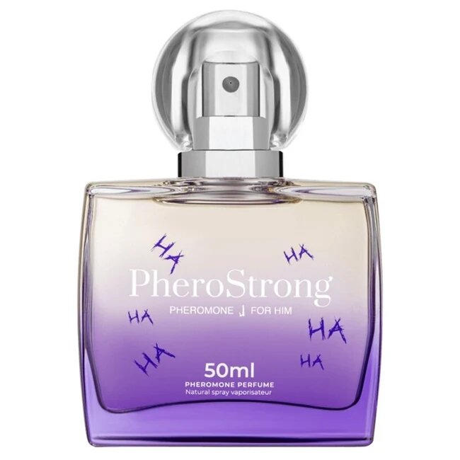 PheroStrong Parfum cu feromoni J pentru bărbați note de iris nobil ambră gri și ienupăr de Virginia 50 ml