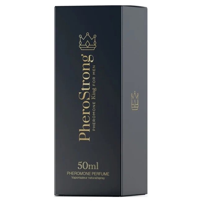 PheroStrong Parfum cu feromoni King pentru bărbați note de scorțișoară patchouli și lemn de santal 50 ml