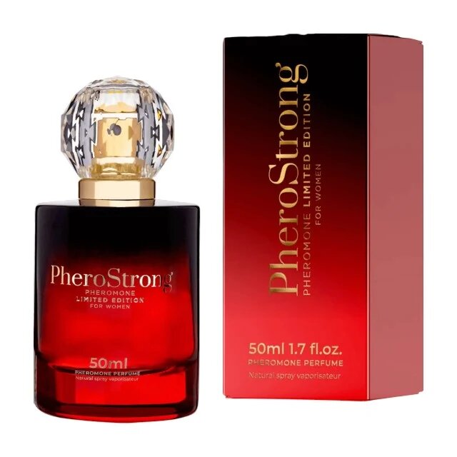 PheroStrong Parfum cu feromoni Limited Edition pentru femei cu note de coacăze negre frezie și vanilie 50 ml