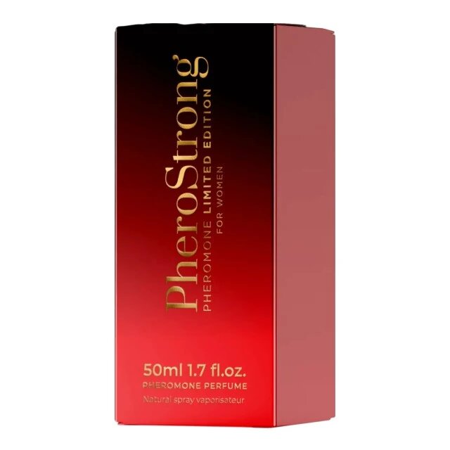 PheroStrong Parfum cu feromoni Limited Edition pentru femei cu note de coacăze negre frezie și vanilie 50 ml