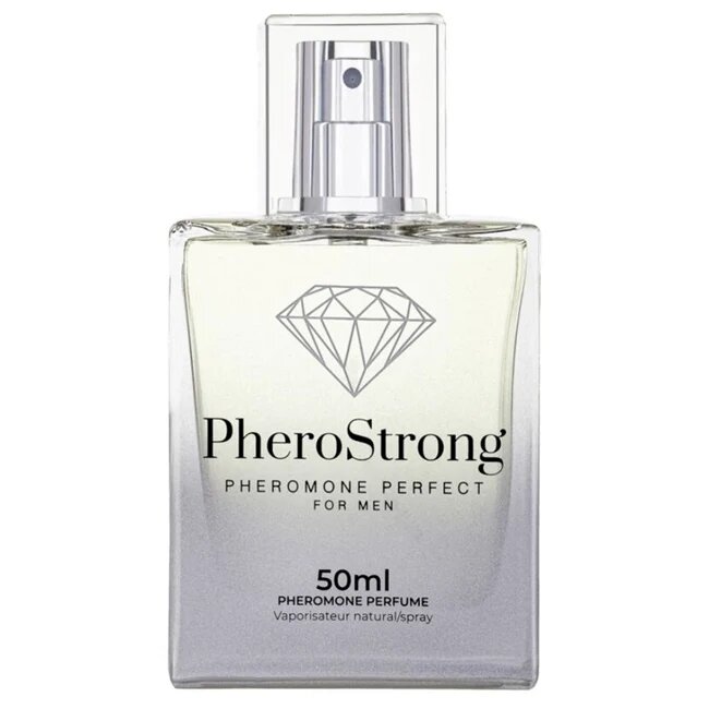 PheroStrong Parfum cu feromoni Perfect pentru bărbați note de piper roz ananas și vanilie 50 ml (gri)