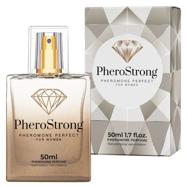 PheroStrong Parfum cu feromoni Perfect pentru femei note de litchi trandafir și ambră 50 ml (crem)