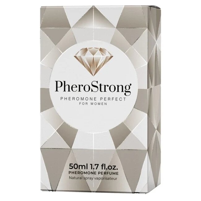 PheroStrong Parfum cu feromoni Perfect pentru femei note de litchi trandafir și ambră 50 ml (crem)