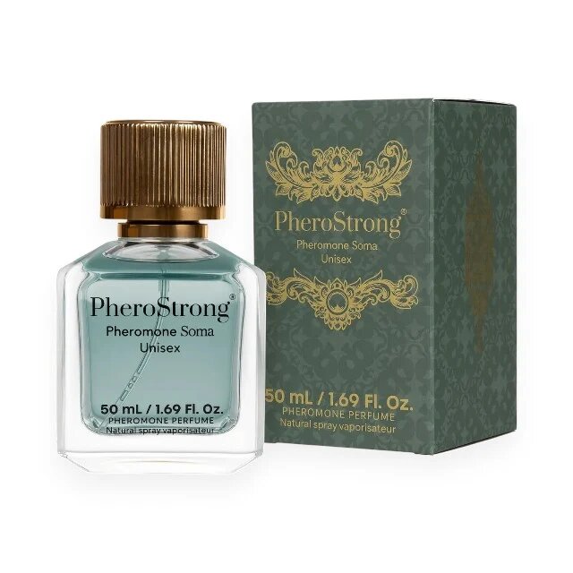 PheroStrong Parfum cu feromoni Soma unisex cu note de tutun cafea neagră și lemn de santal 50 ml