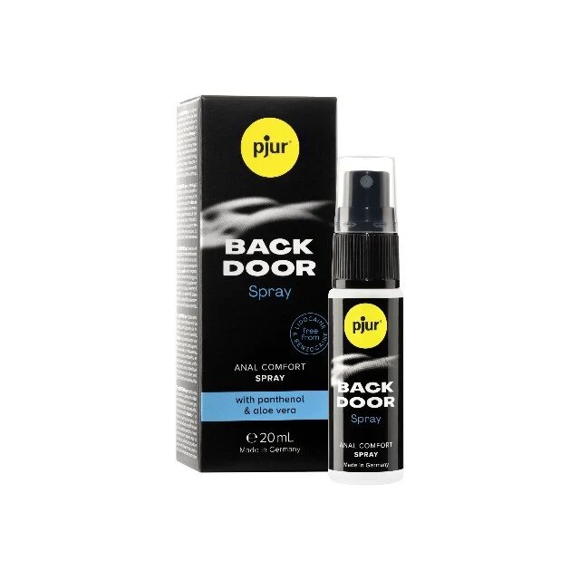 PJUR Spray anal Back Door pentru relaxare anală cu panthenol și aloe vera testat dermatologic 20 ml