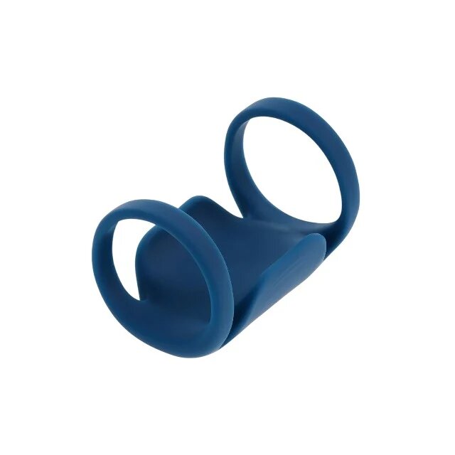 Playboy Inel vibrator pentru penis Jet Pack design cu inel pentru testicule 9 funcții de vibrație rezistent la apă albastru