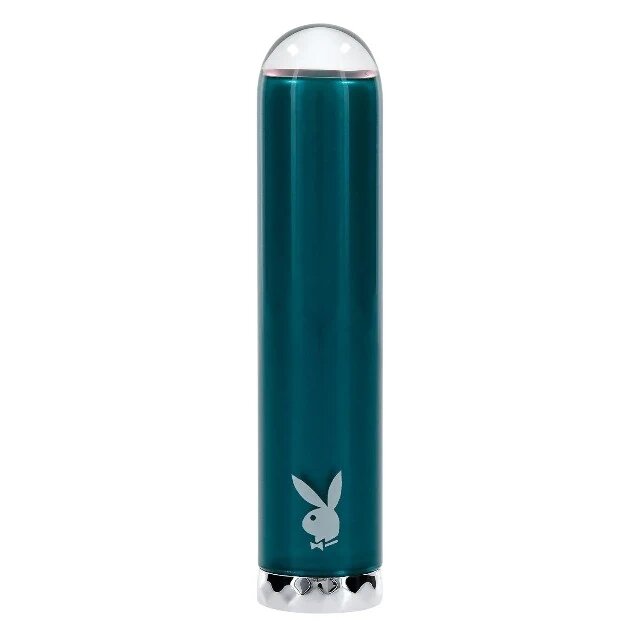 Playboy Stimulator clitoris Emerald Glass Vibrator din sticlă borosilicată 10 funcții de vibrație rezistent la apă verde
