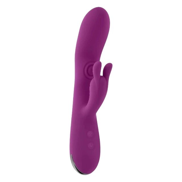 Playboy Vibrator rabbit Busy Bunny cu funcție de tapping 10 viteze rezistent la apă din silicon culoare mov
