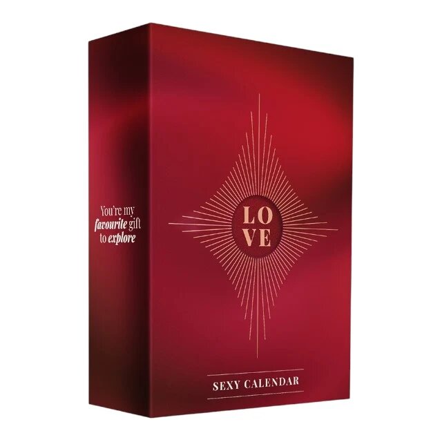 PLEASUREBOX Set PLEASURE BOX Love Sexy Calendar Advent pentru cupluri conține jucării erotice accesorii și cosmetice 24 de surprize