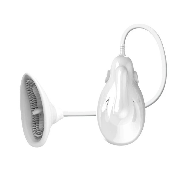  Pompă vaginală PRETTY LOVE Fantasy Partner pentru stimularea zonei intime feminine cu funcție de aspirație și vibrații albă