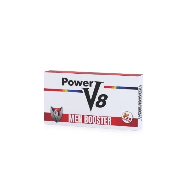 POWER V8 Capsule pentru potenta erectii puternice intarziere ejaculare si stimularea libidoului barbatilor 4 capsule