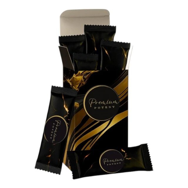 PREMIUM POTENT Supliment alimentar pe bază de miere (6 plicuri) poate ajuta la potență erecții puternice și întârzierea ejaculării 6 x 10 g