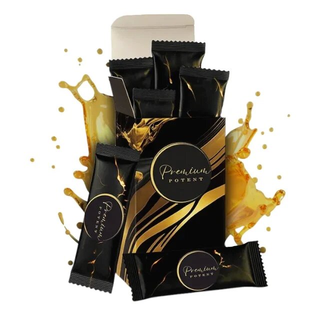 PREMIUM POTENT Supliment alimentar pe bază de miere (6 plicuri) poate ajuta la potență erecții puternice și întârzierea ejaculării 6 x 10 g