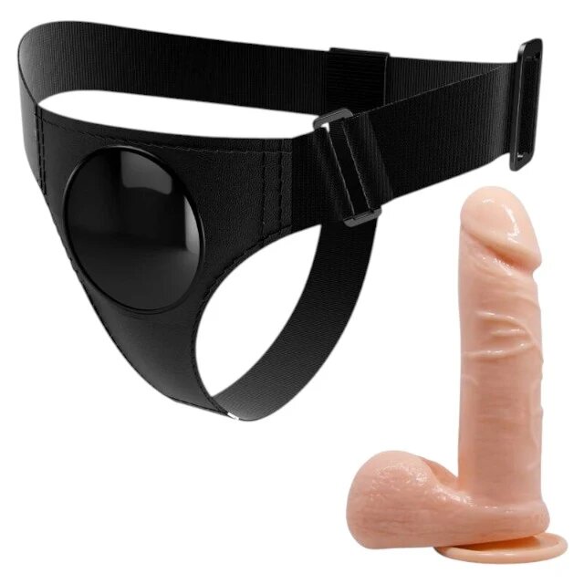 PRETTYLOVE Ham Strap-On universal cu dildo-HARNESS 20 CM NATURAL