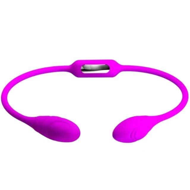 PRETTYLOVE Vibrator dublu pentru cupluri Dream Lover’s Whip flexibil și versatil 12 funcții de vibrație lungime 65.5 cm mov