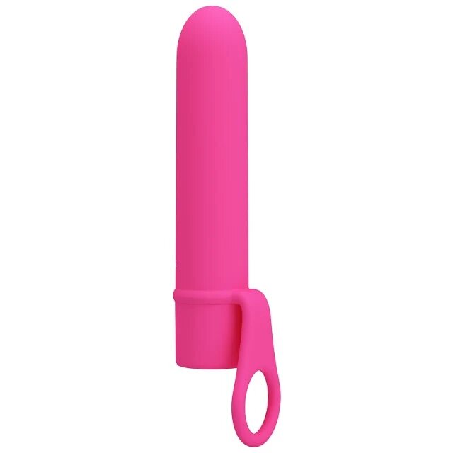 PRETTYLOVE Vibrator mini Ladon 10 funcții de vibrație rezistent la apă lungime 13.5 cm roz