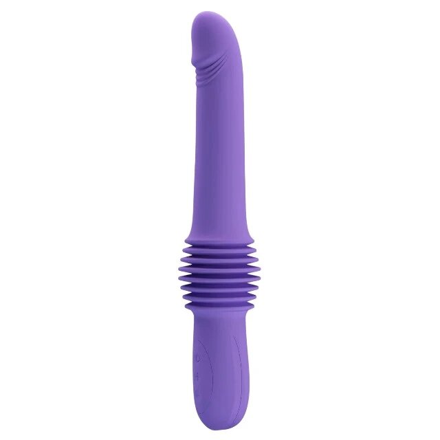PRETTYLOVE Vibrator Pazuzu cu 3 funcții de penetrare automată rezistent la apă lungime 29.2 - 36.2 cm culoare mov