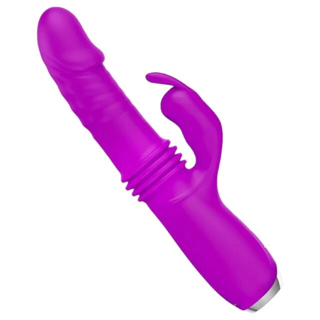 PRETTYLOVE Vibrator rabbit Dorothy 3 funcții de penetrare automată 12 funcții de vibrație rezistent la apă mov