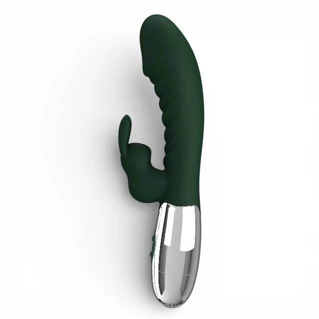 PRETTYLOVE Vibrator rabbit Naughty Bunny pentru stimularea clitorisului și a punctului G 30 moduri de vibrație culoare verde