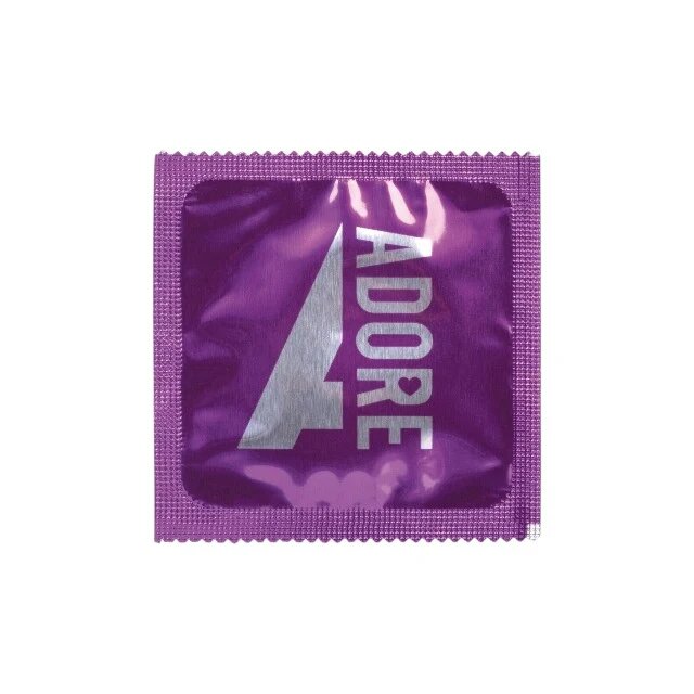  Prezervative ADORE Extra Sure din latex rezistent lubrifiate fără parfum 54 ± 2 mm 144 buc
