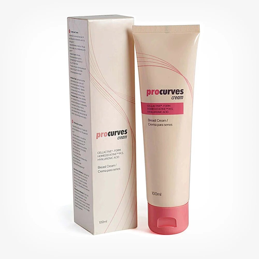 PROCURVES Cremă pentru susținerea elasticității fermității și măririi sânilor cu acid hialuronic și extract de ovăz 100 ml