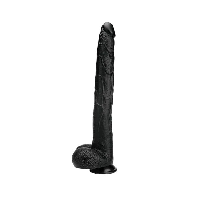 PROWLER Dildo RED The Destroyer cu bază cu ventuză pentru fixare rezistent la apa lungime 38 cm negru