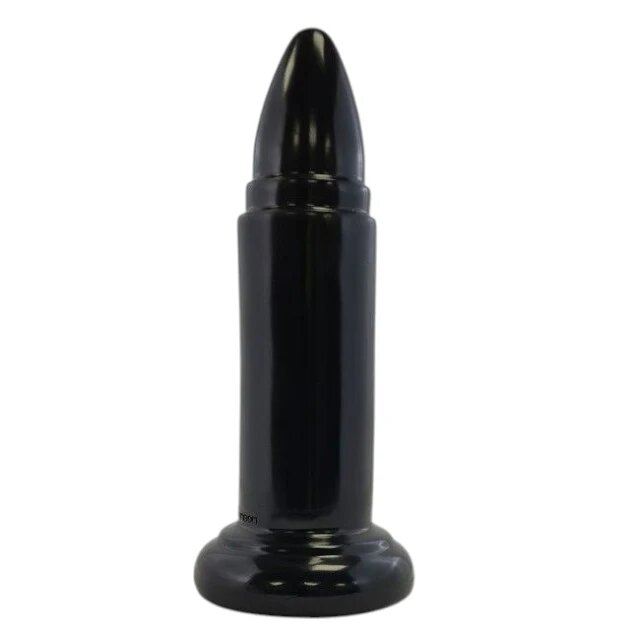 PROWLER Plug anal RED 9" Rocket Black din TPE moale în formă de glonț lungime 23 cm diametru 5.6 cm negru