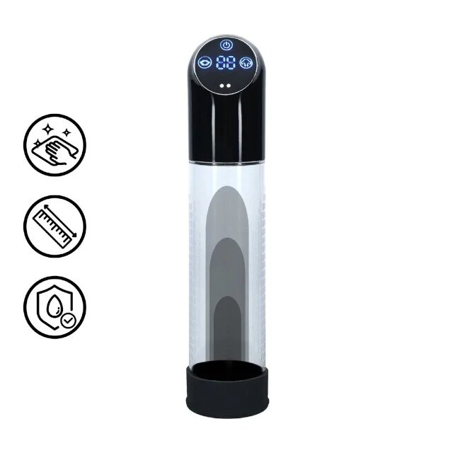 PUMPED Pompă electrică Automatic Waterproof pentru mărirea penisului și erecții puternice 6 viteze transparent
