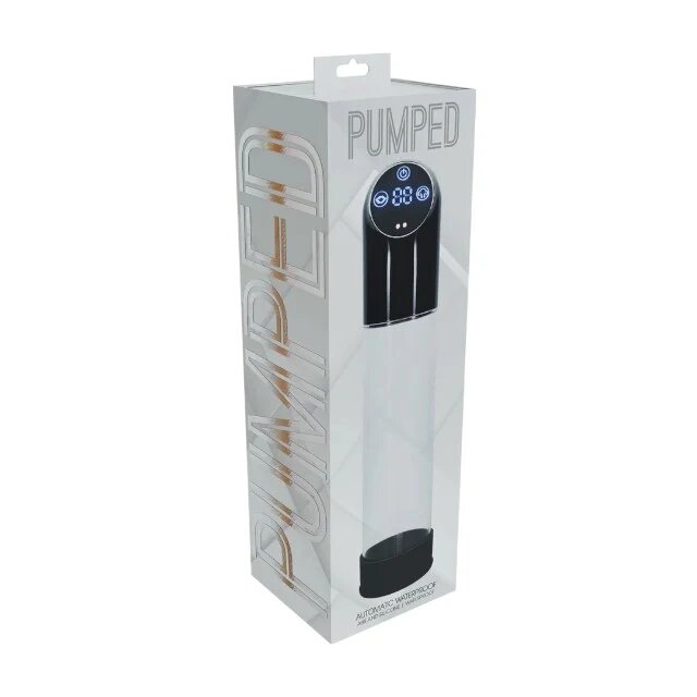 PUMPED Pompă electrică Automatic Waterproof pentru mărirea penisului și erecții puternice 6 viteze transparent