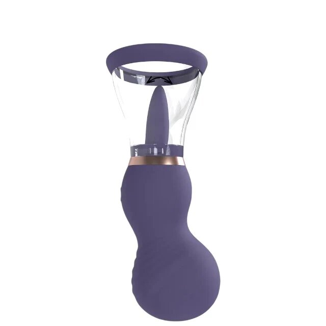 PUMPED Pompă electrică Sensual Vulva & Breast Pump pentru stimularea zonelor erogene feminine culoare mov