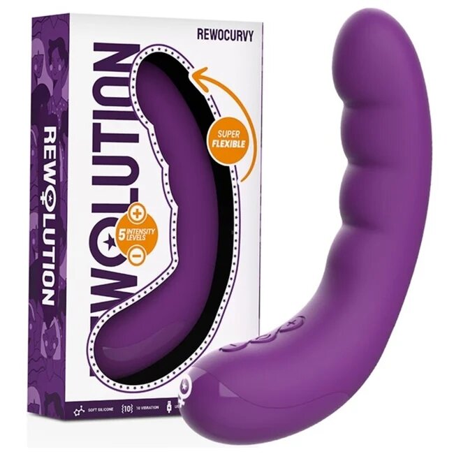 REWOLUTION Vibrator REWOCURVY reincarcabil flexibil 10 functii de vibratii