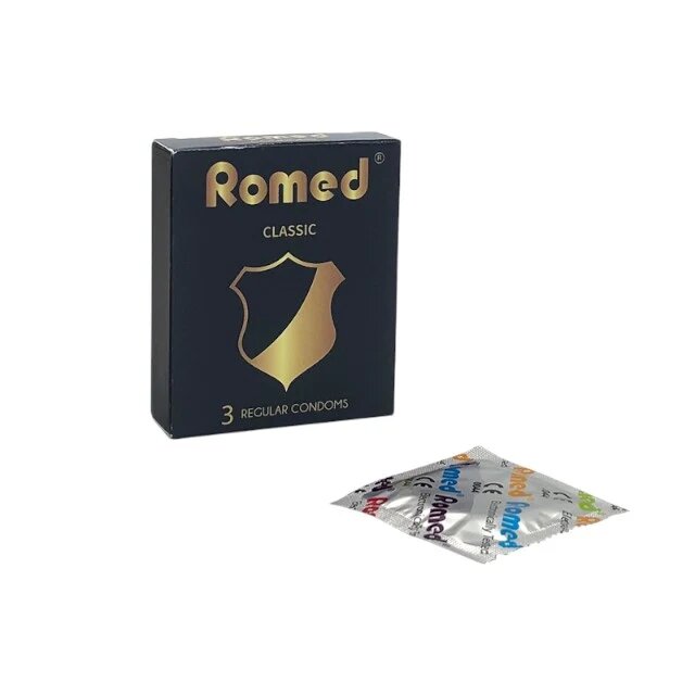 ROMED Prezervative - Classic lubrifiate si rezistente 1 x 3 buc