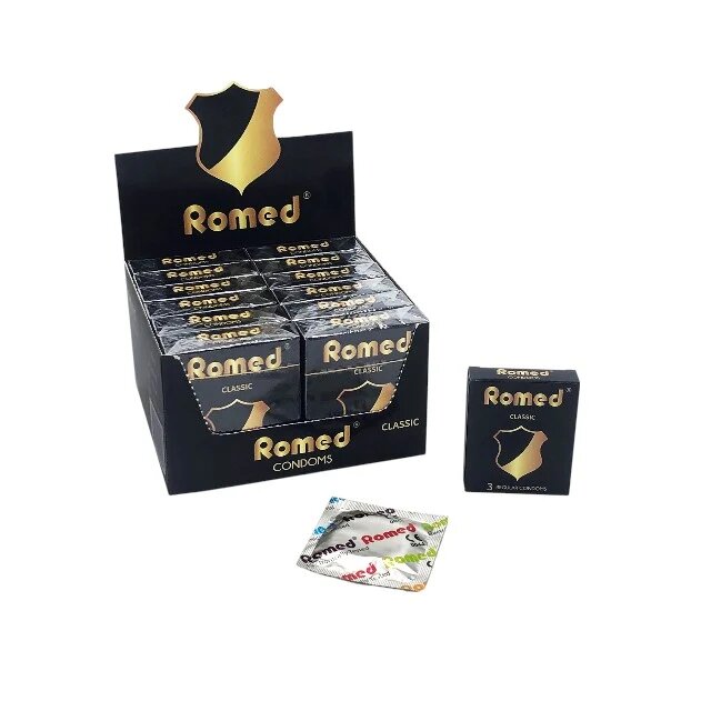 ROMED Prezervative - Classic lubrifiate si rezistente 1 x 3 buc