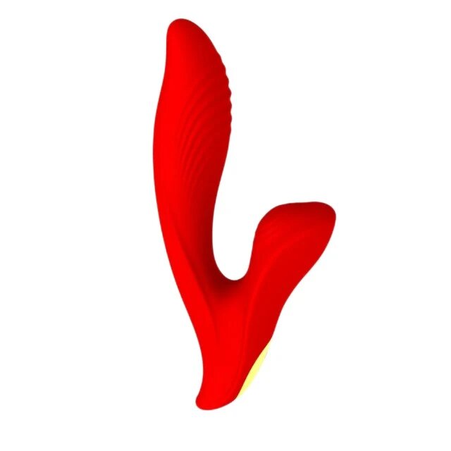 ROUGE VELVET Vibrator rabbit Essentia pentru clitoris și punctul G cu funcție de tapping 10 funcții de vibrații ultra-puternice roșu