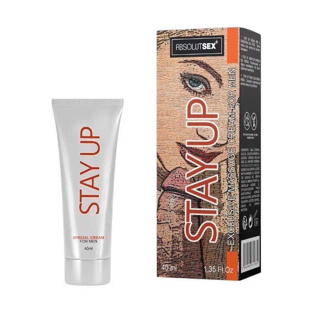 RUF Cremă STAY UP!! cu mentă sălbatică și eucalipt pentru întârzierea ejaculării cu efect răcoritor 40 ml