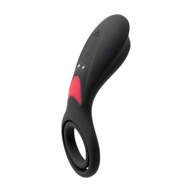 S PLEASURES Inel vibrator pentru penis Remington cu inel pentru testicule control prin telecomandă 9 funcții de vibrație negru