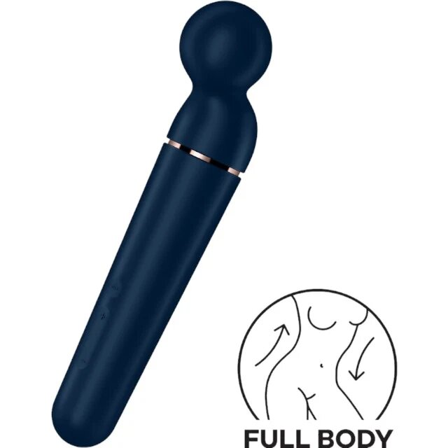 Satisfyer Aparat de masaj - Wand pentru corp si zonele intime 10 functii de vibratie albastru