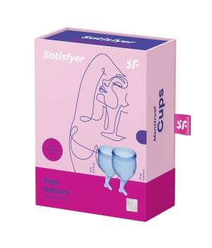 Satisfyer Cupa menstruala Feel Secure culoare albastru 1 cutie x 2 buc