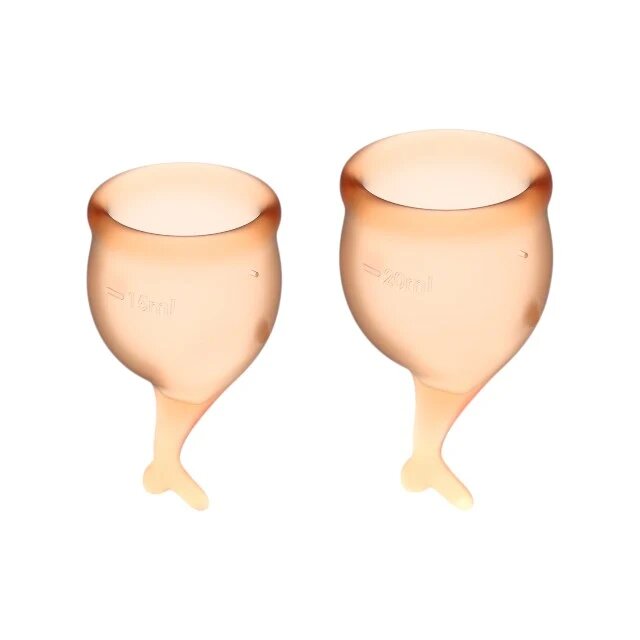 Satisfyer Cupa menstruala Feel Secure culoare galben 1 cutie x 2 buc