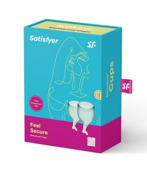Satisfyer Cupa menstruala Feel Secure culoare verde 1 cutie x 2 buc
