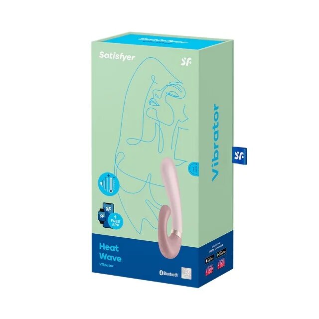 Satisfyer Vibrator rabbit Heat Wave Vibrator cu stimulare dublă funcție de încălzire control prin aplicație roz