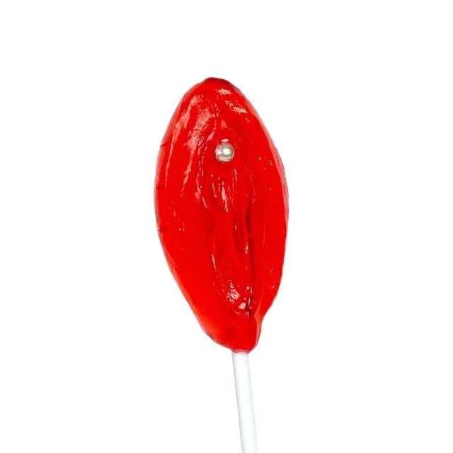 Secret Play Acadea jeleu în formă de vagin EAT ME Strawberry Vulva cu gust de căpșuni perfect ca un cadou sexy și amuzant culoare roșu!
