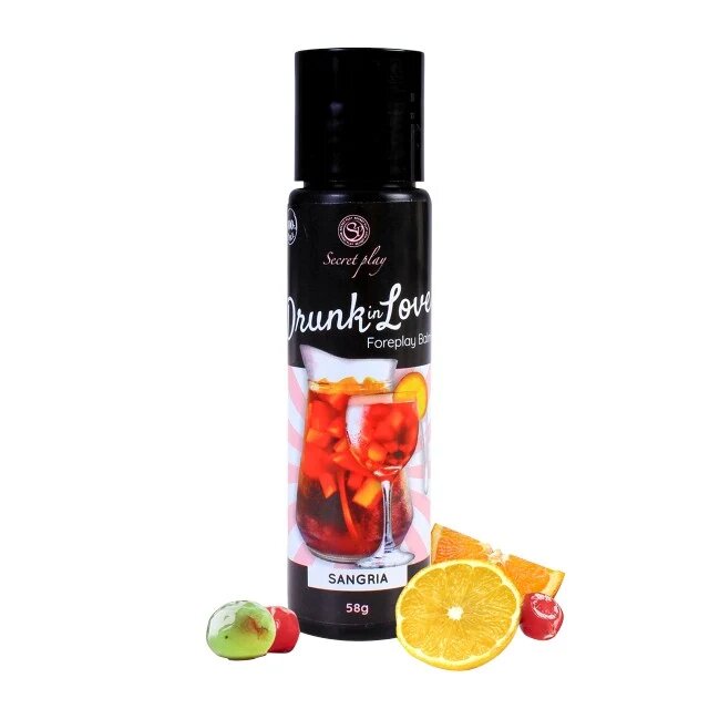 Secret Play Balsam intim comestibil Drunk in Love - Sangria pentru corp și zone erogene cu aromă de sangria 58 gr