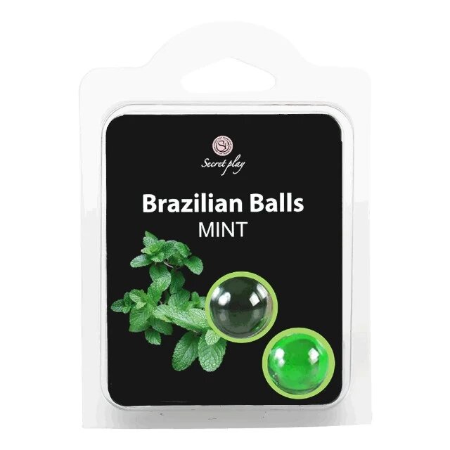 Secret Play Bile Braziliene - Mint ulei de masaj pentru corp si zonele erogene cu aroma de menta 1 x 2 bucati