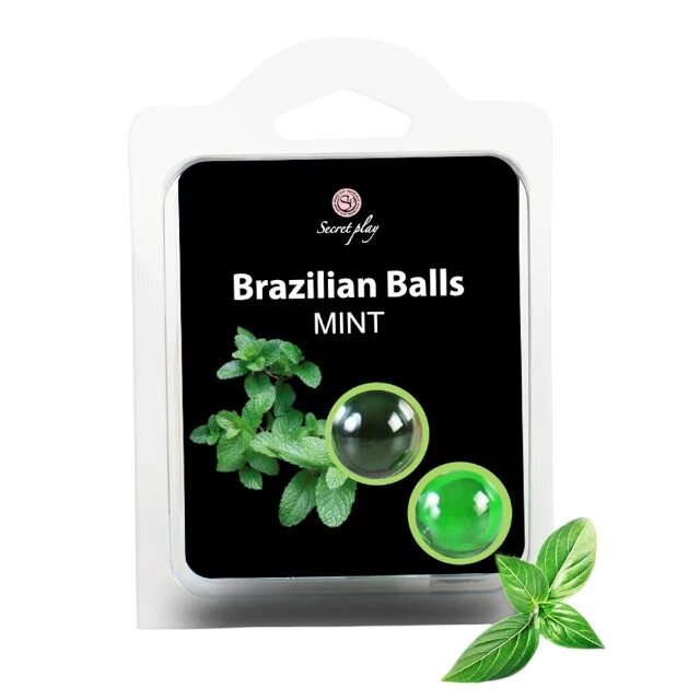 Secret Play Bile Braziliene - Mint ulei de masaj pentru corp si zonele erogene cu aroma de menta 1 x 2 bucati