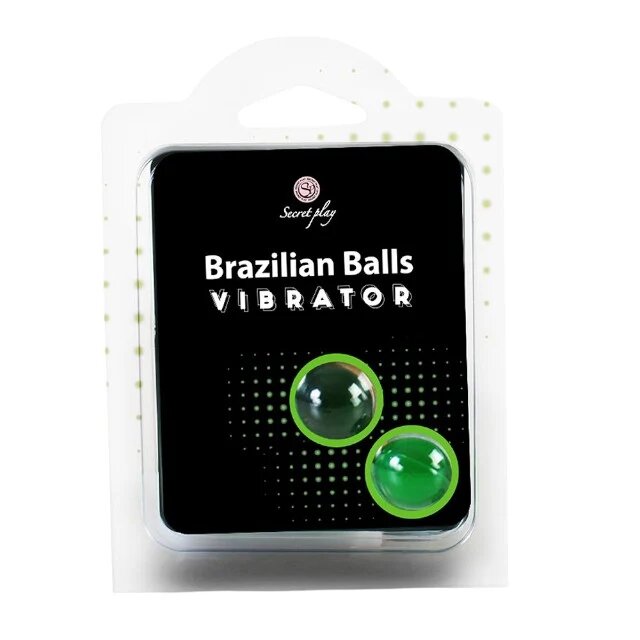 Secret Play Bile Braziliene - Vibrator ulei de masaj pentru corp si zonele erogene cu efecte de vibratie 1 x 2 bucati