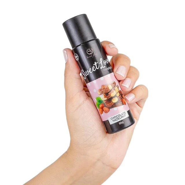 Secret Play Gel intim comestibil Sweet Love - Chocolate Hazelnut cu aromă de ciocolată cu alune de pădure 55 gr