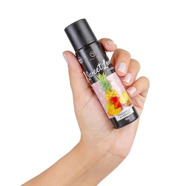 Secret Play Gel intim comestibil Sweet Love - Pineapple & Mango cu aromă de ananas și mango 55 gr
