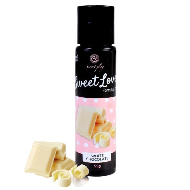 Secret Play Gel intim comestibil Sweet Love - White Chocolate cu aromă de ciocolată albă 55 gr